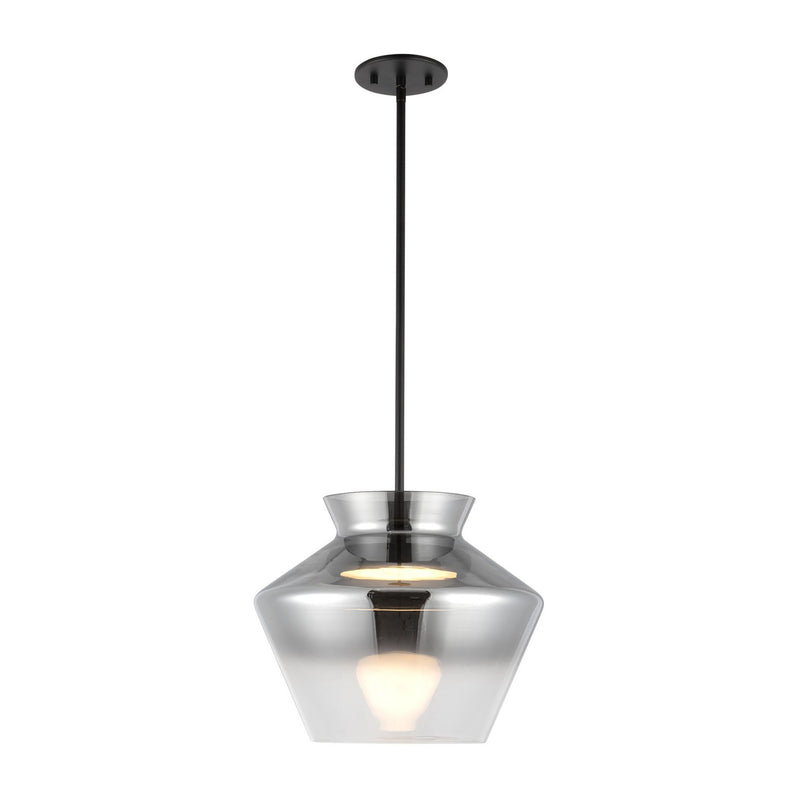Kuzco Lighting PD62013-BK/SM LED Pendant, Black/Smoked