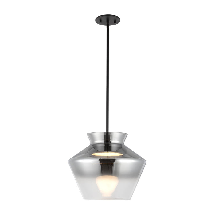 Kuzco Lighting PD62013-BK/SM LED Pendant, Black/Smoked