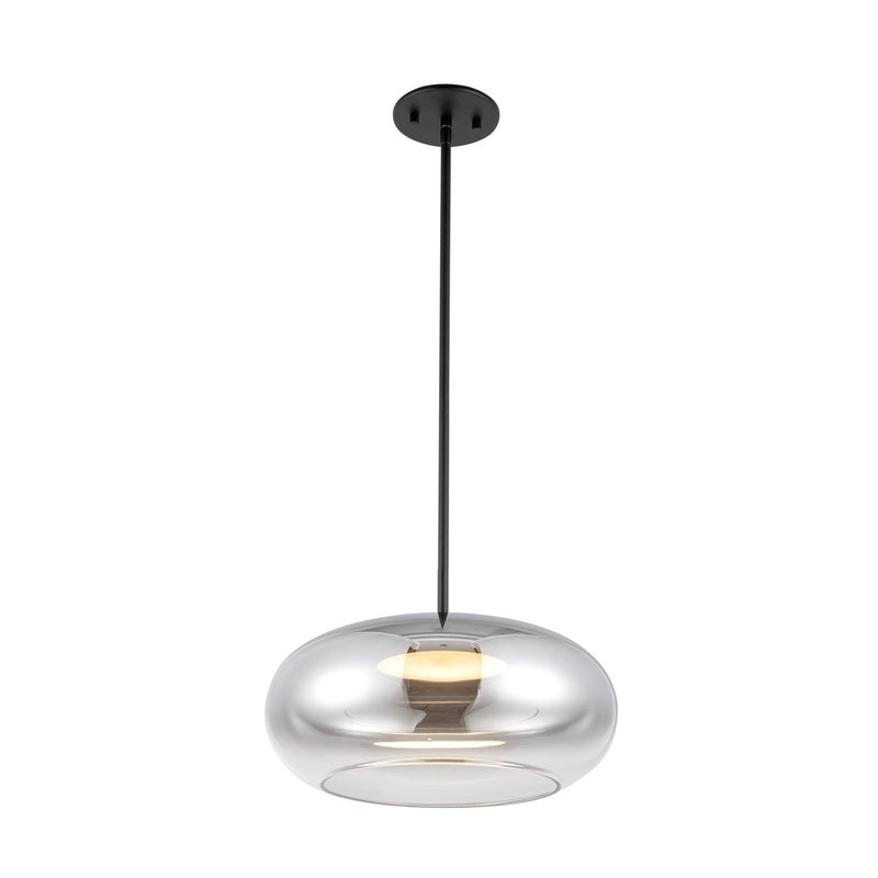 Kuzco Lighting PD62014-BK/CH LED Pendant, Black/Chrome