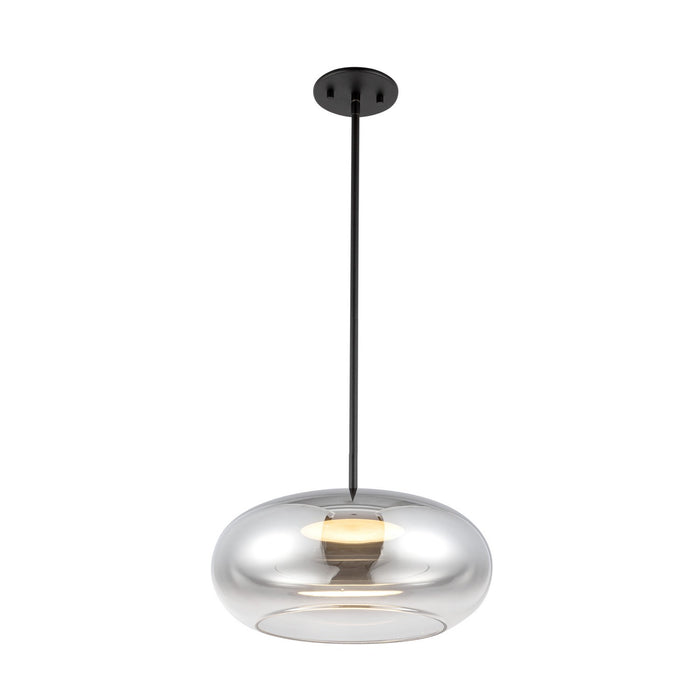 Kuzco Lighting PD62014-BK/CH LED Pendant, Black/Chrome