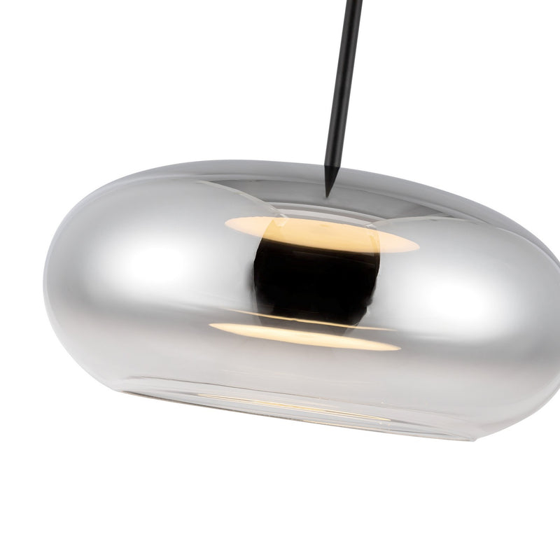 Kuzco Lighting PD62014-BK/CH LED Pendant, Black/Chrome