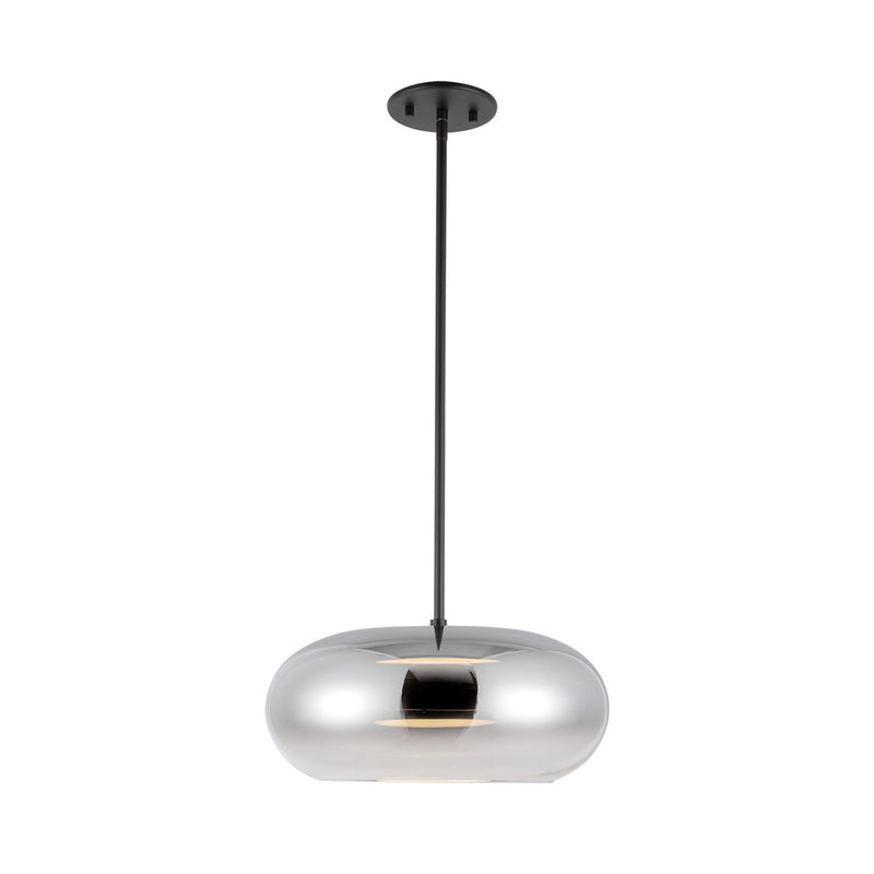 Kuzco Lighting PD62014-BK/CH LED Pendant, Black/Chrome