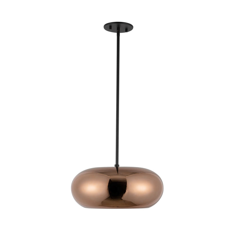 Kuzco Lighting PD62014-BK/CP LED Pendant, Black/Copper