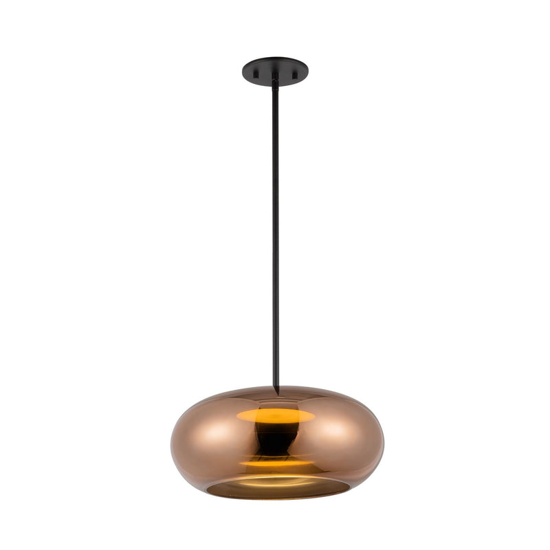 Kuzco Lighting PD62014-BK/CP LED Pendant, Black/Copper