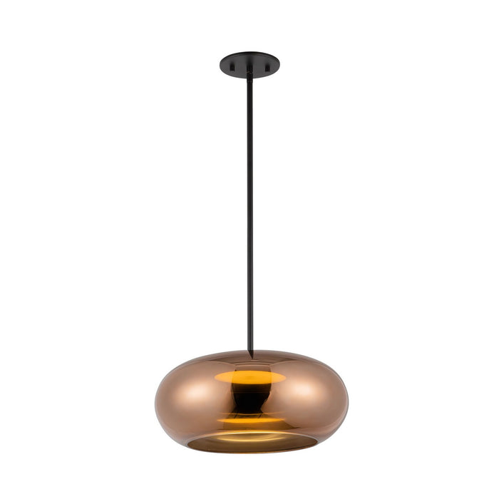 Kuzco Lighting PD62014-BK/CP LED Pendant, Black/Copper