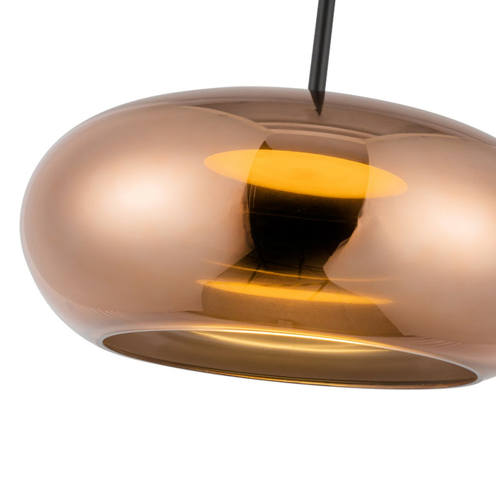 Kuzco Lighting PD62014-BK/CP LED Pendant, Black/Copper