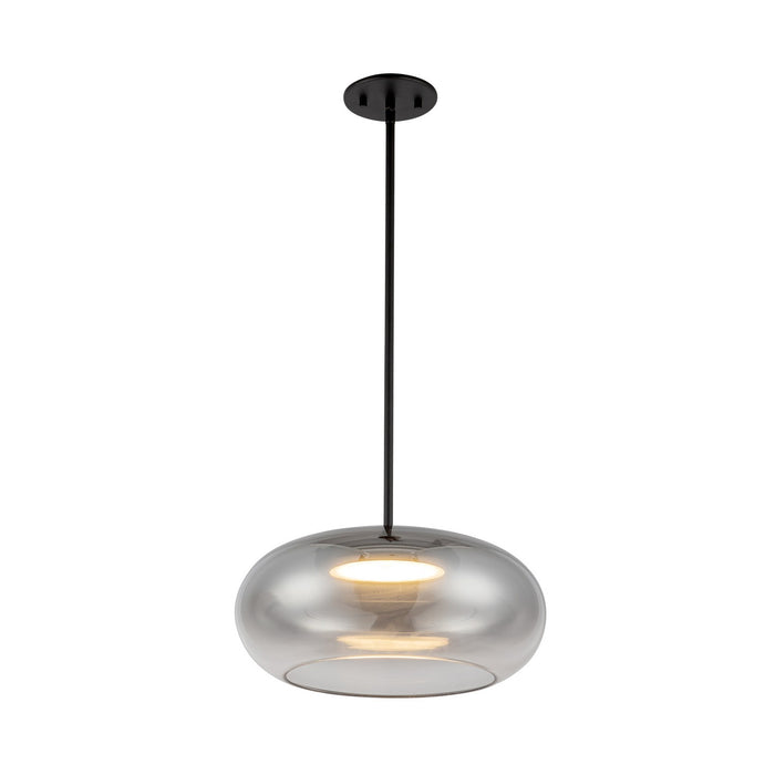 Kuzco Lighting PD62014-BK/SM LED Pendant, Black/Smoked