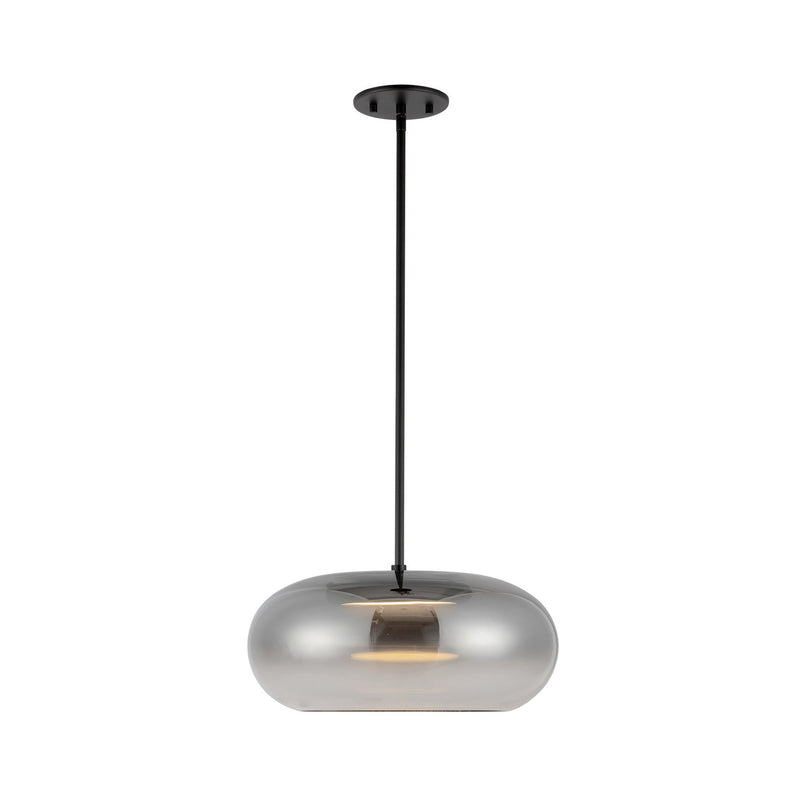 Kuzco Lighting PD62014-BK/SM LED Pendant, Black/Smoked
