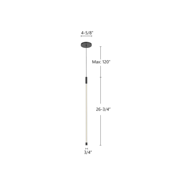 Kuzco Lighting PD75027-BK LED Pendant, Black