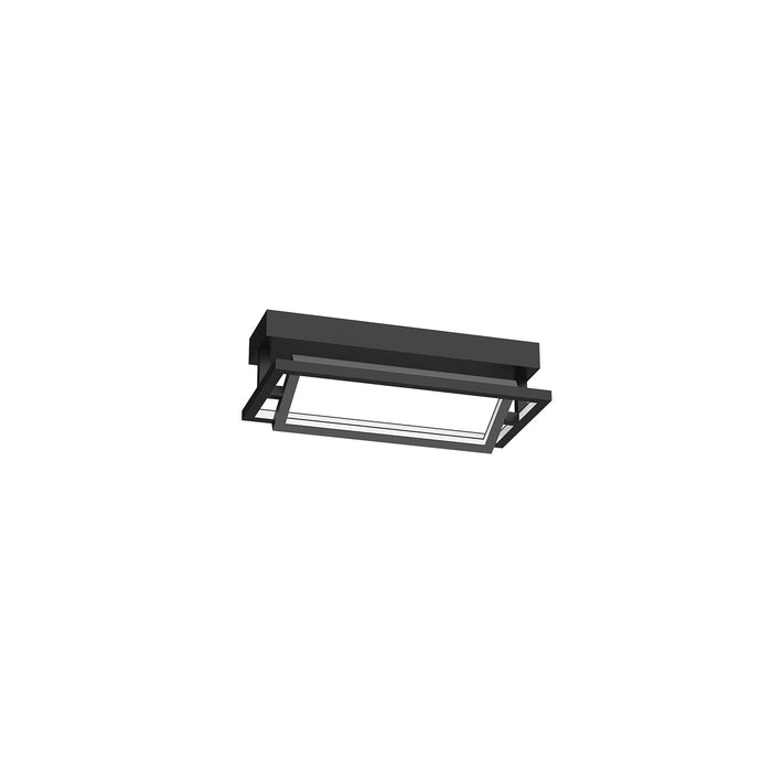 Kuzco Lighting SF16216-BK LED Semi-Flush Mount, Black