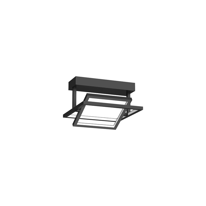 Kuzco Lighting SF16312-BK LED Semi-Flush Mount, Black