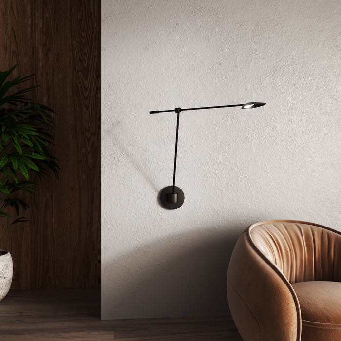 Kuzco Lighting WS90101-BK LED Wall Sconce, Black