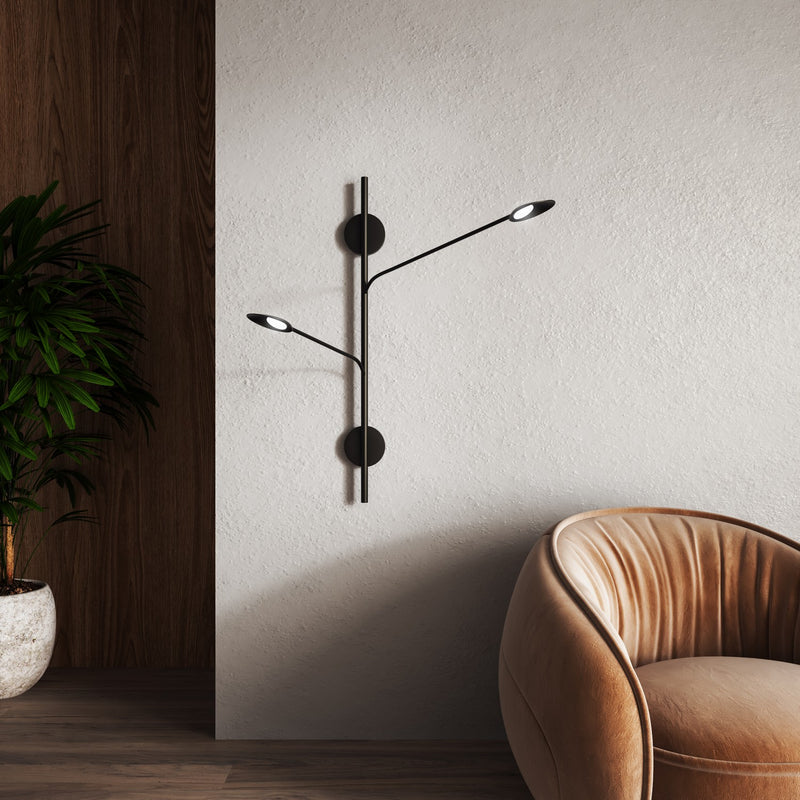 Kuzco Lighting WS90102-BK LED Wall Sconce, Black