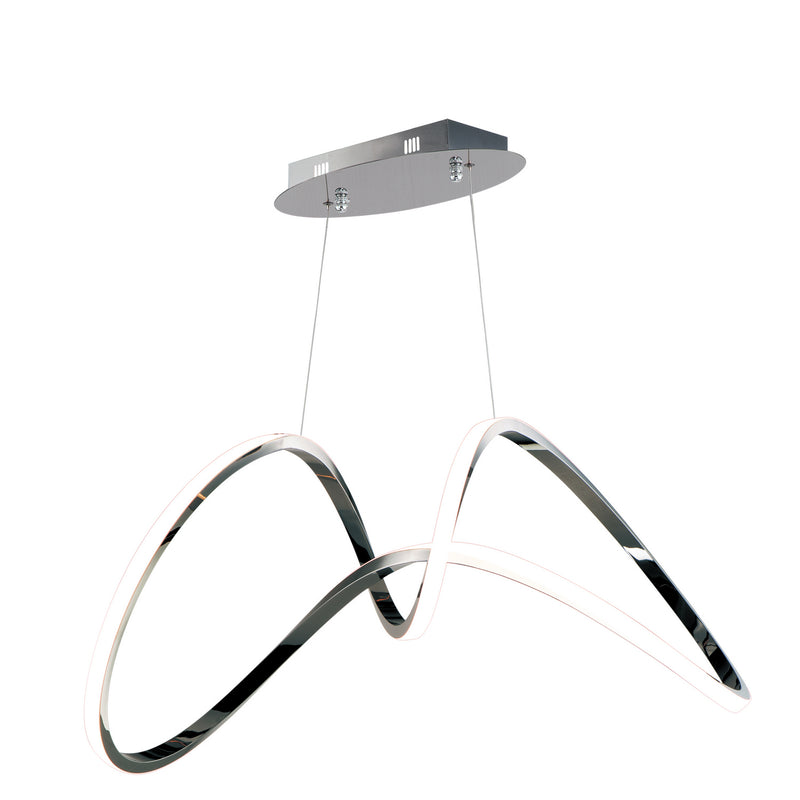 ET2 E20455-BC LED Pendant, Black Chrome