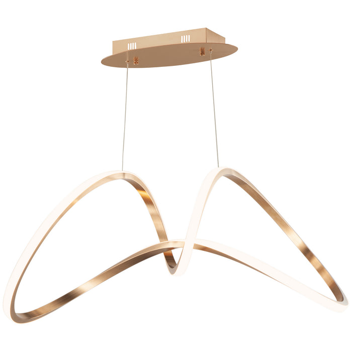 ET2 E20455-BCN LED Pendant, Brushed Champagne