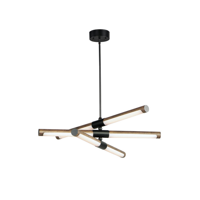 ET2 E24943-APBK LED Pendant, Antique Pecan / Black