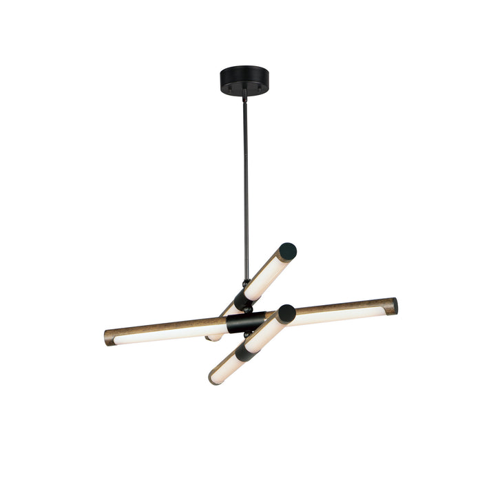 ET2 E24943-APBK LED Pendant, Antique Pecan / Black