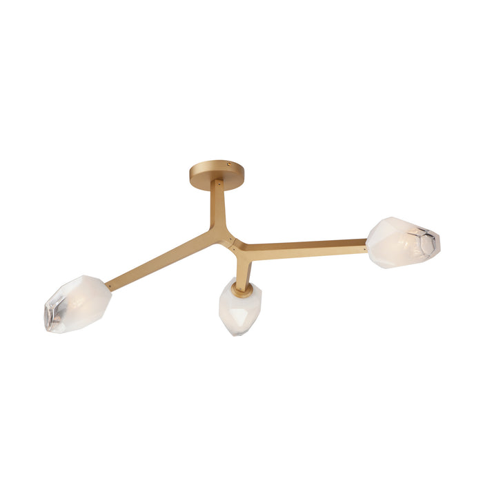 ET2 E32790-93NAB LED Flush Mount, Natural Aged Brass