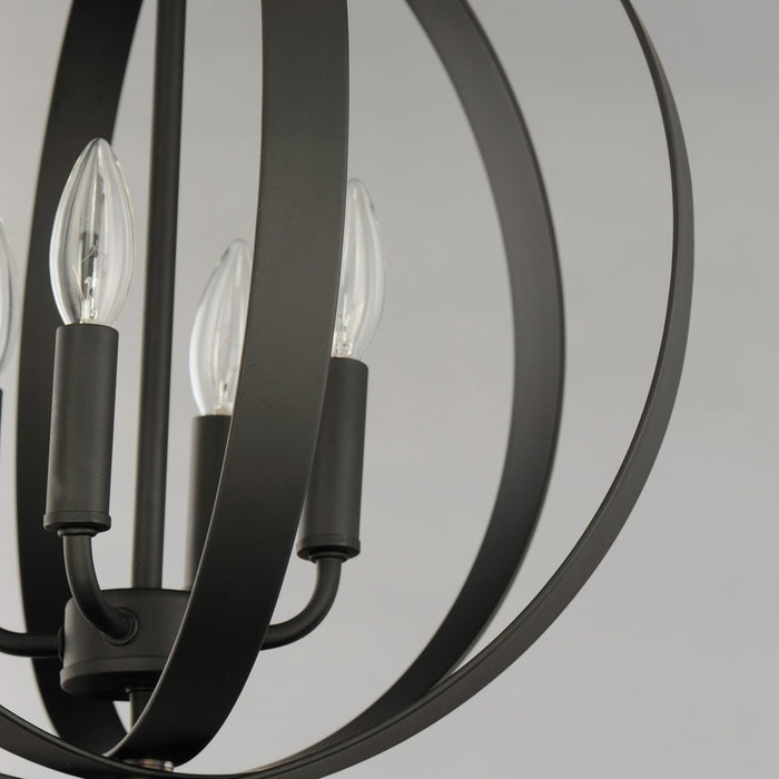 Maxim 10031BK Four Light Chandelier, Black