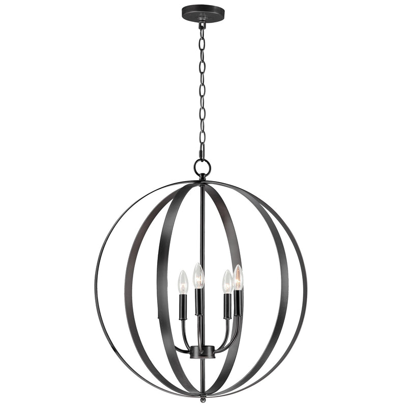 Maxim 10032BK Five Light Chandelier, Black