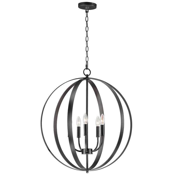 Maxim 10032BK Five Light Chandelier, Black