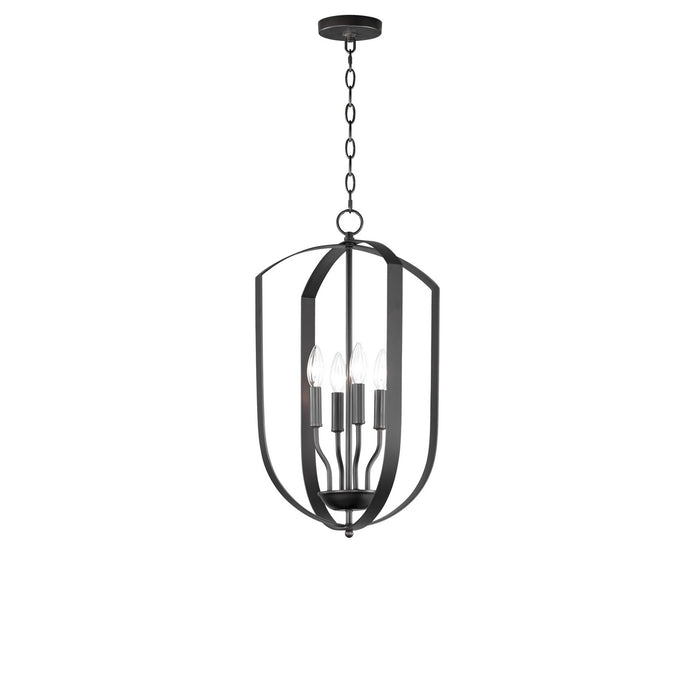 Maxim 10034BK Four Light Chandelier, Black