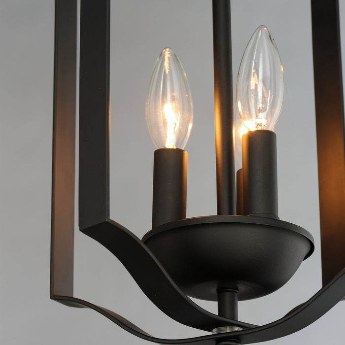 Maxim 10035BK Three Light Chandelier, Black
