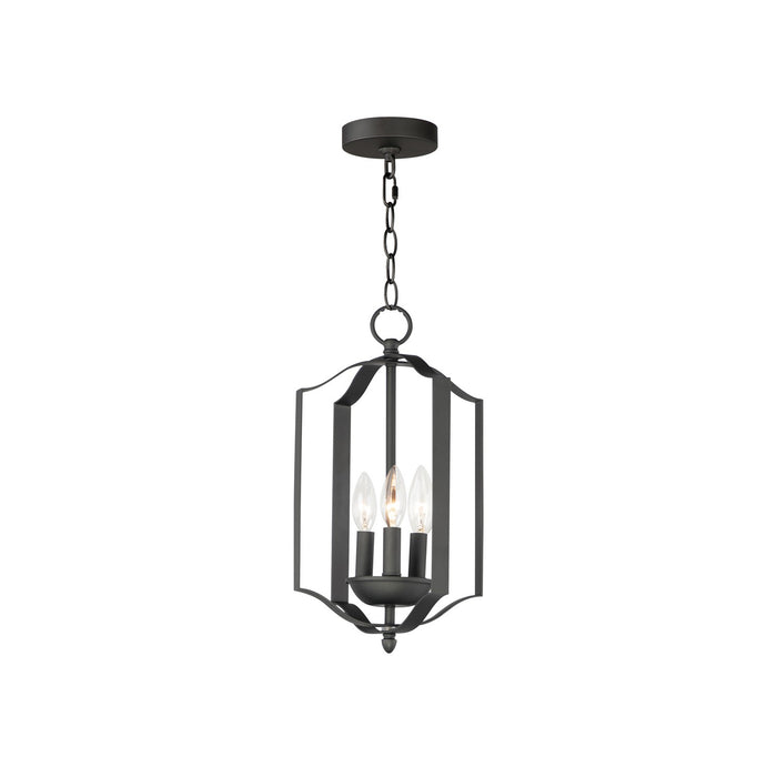 Maxim 10035BK Three Light Chandelier, Black
