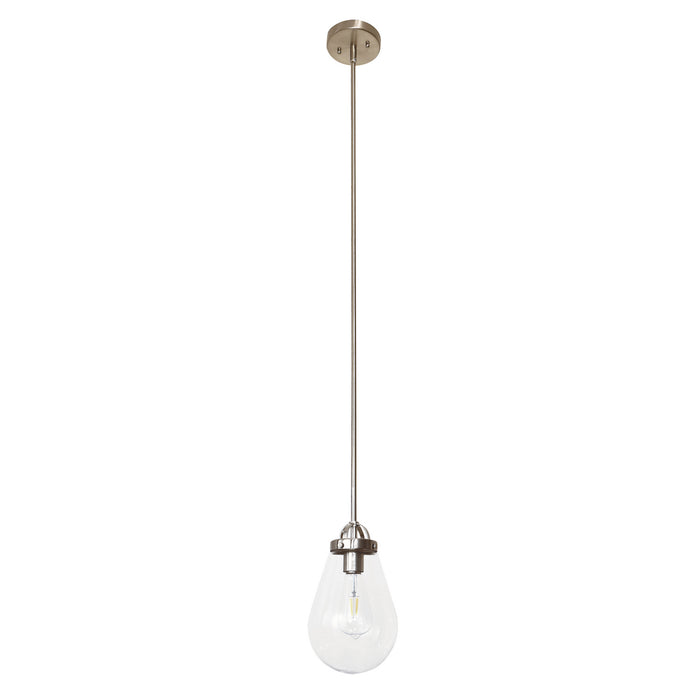 Maxim 10094CLSN One Light Pendant, Satin Nickel
