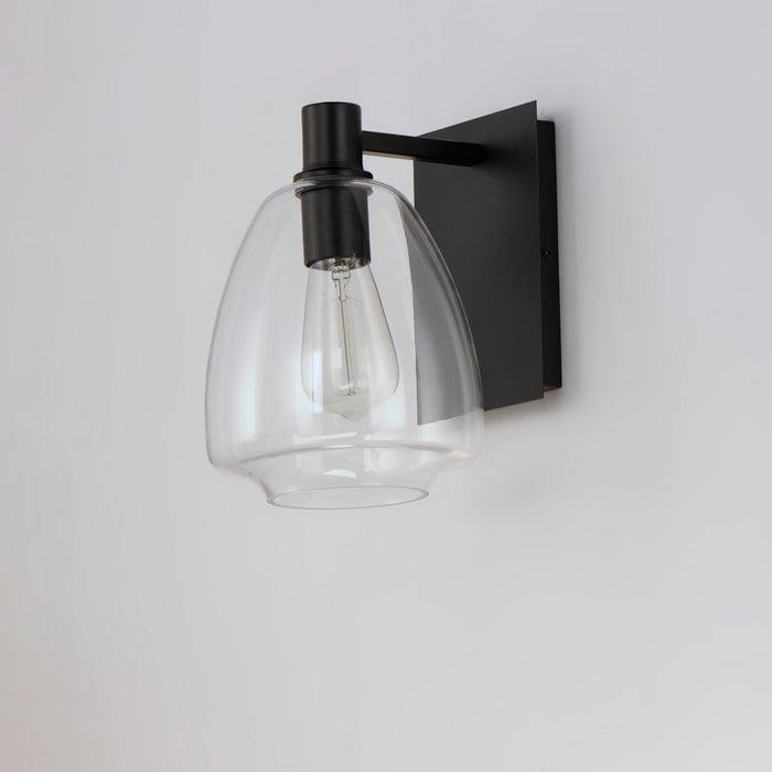 Maxim 11111CLBK One Light Wall Sconce, Black