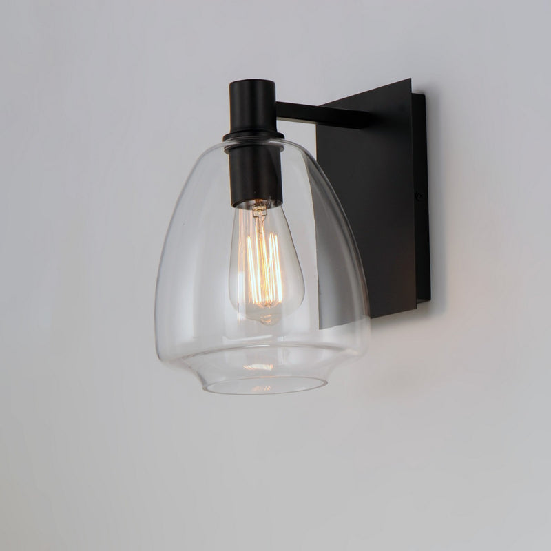 Maxim 11111CLBK One Light Wall Sconce, Black