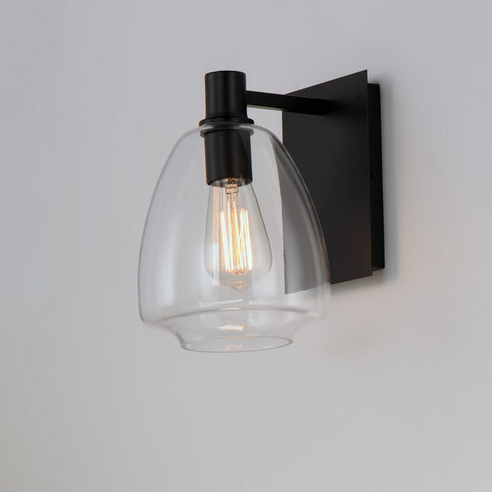 Maxim 11111CLBK One Light Wall Sconce, Black