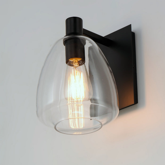 Maxim 11111CLBK One Light Wall Sconce, Black