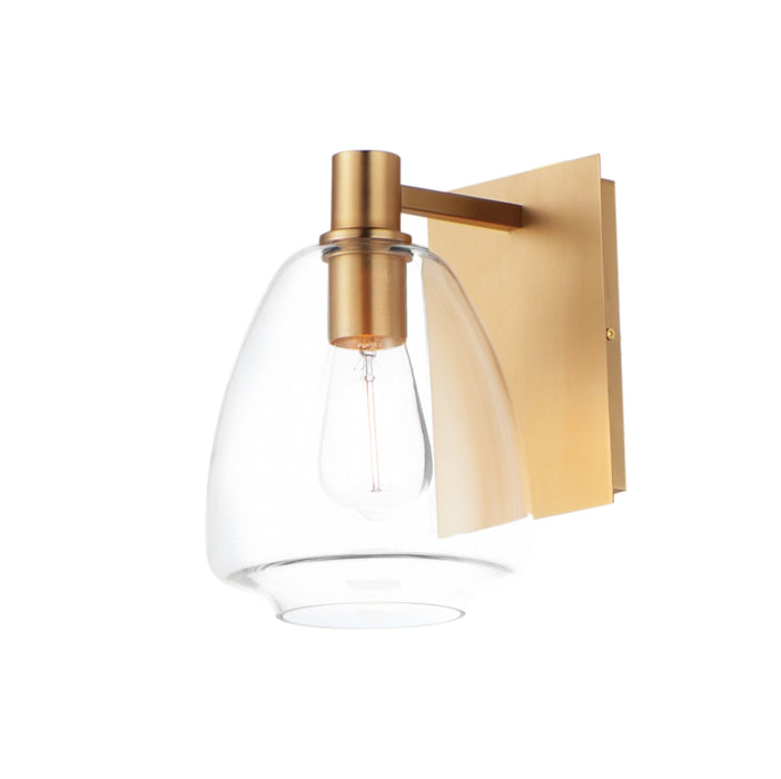Maxim 11111CLSBR One Light Wall Sconce, Satin Brass