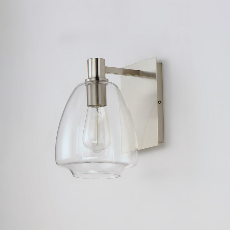 Maxim 11111CLSN One Light Wall Sconce, Satin Nickel