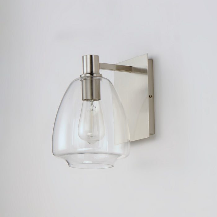 Maxim 11111CLSN One Light Wall Sconce, Satin Nickel