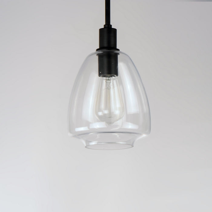Maxim 11112CLBK One Light Pendant, Black
