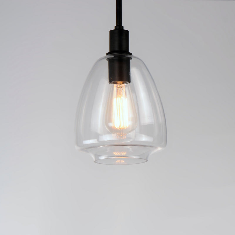 Maxim 11112CLBK One Light Pendant, Black