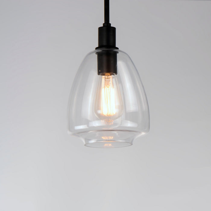 Maxim 11112CLBK One Light Pendant, Black