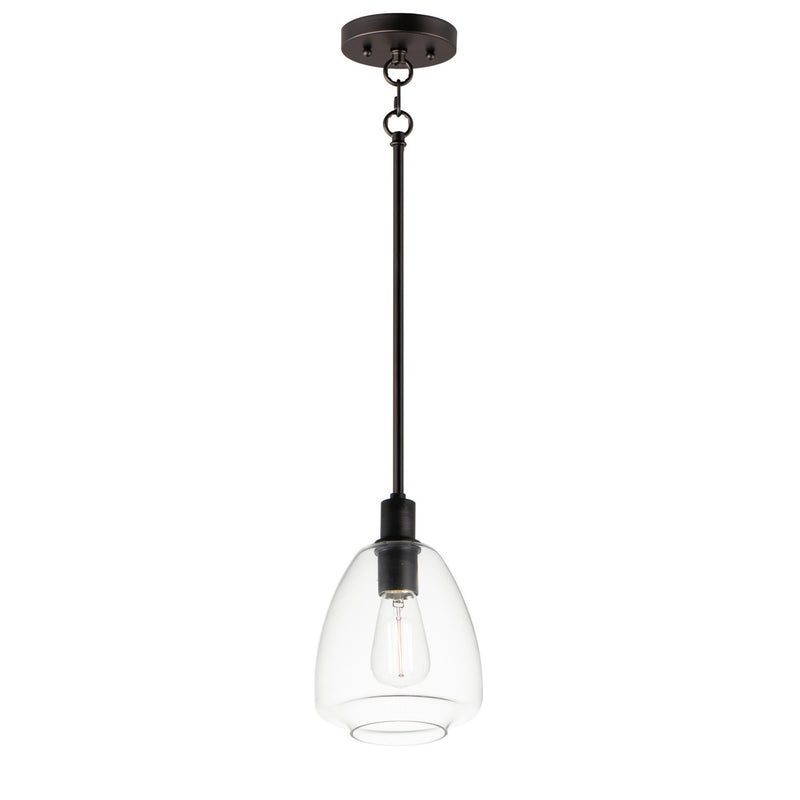 Maxim 11112CLBK One Light Pendant, Black