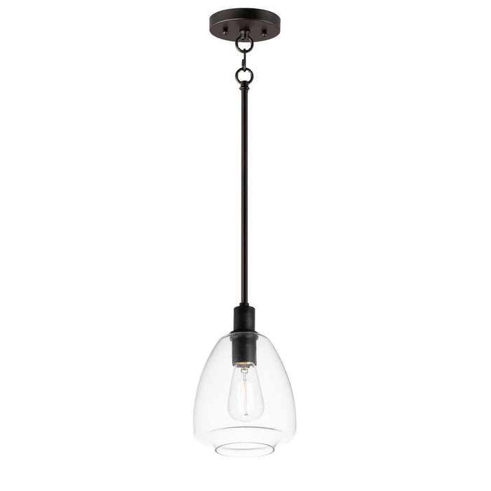 Maxim 11112CLBK One Light Pendant, Black