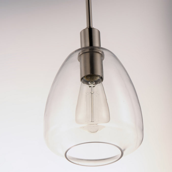 Maxim 11112CLSN One Light Pendant, Satin Nickel