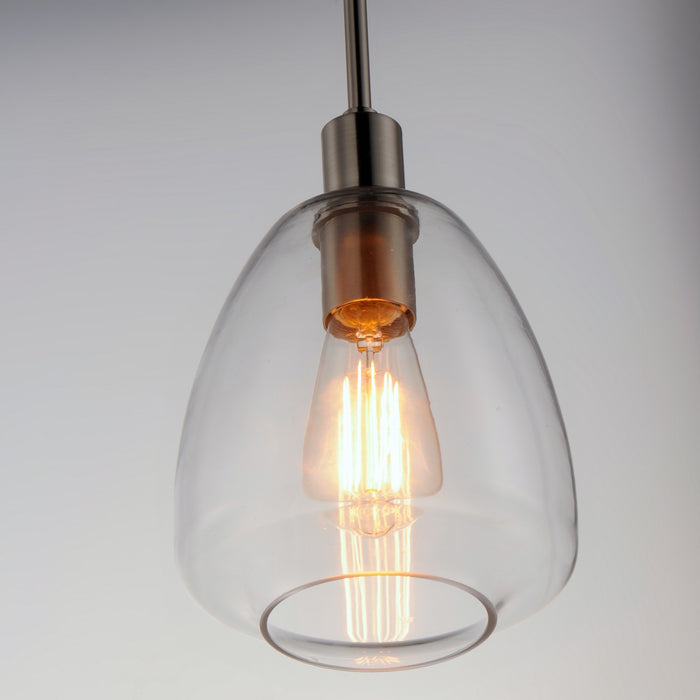Maxim 11112CLSN One Light Pendant, Satin Nickel