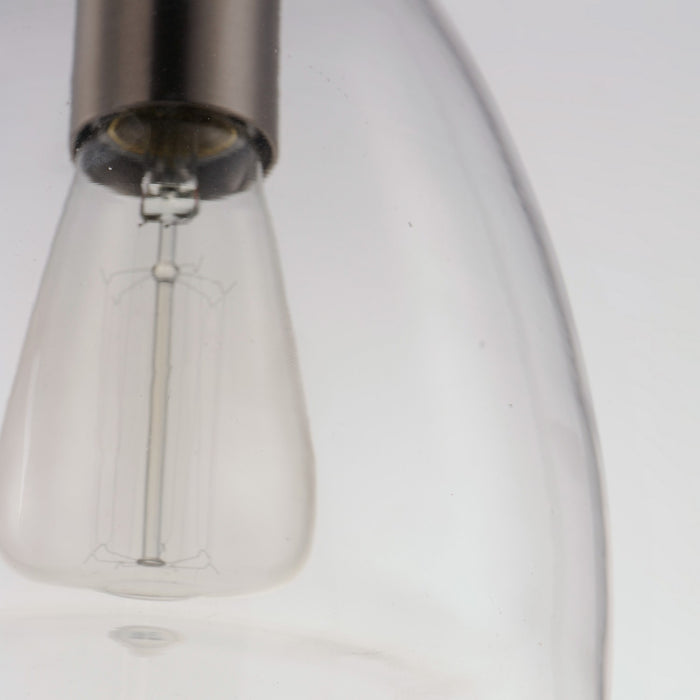 Maxim 11112CLSN One Light Pendant, Satin Nickel
