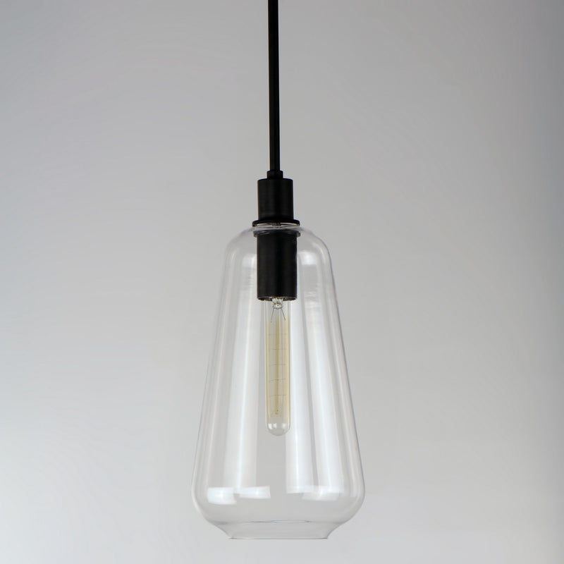 Maxim 11114CLBK One Light Pendant, Black