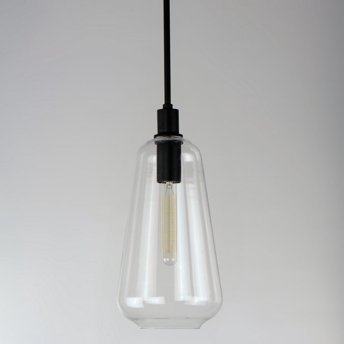 Maxim 11114CLBK One Light Pendant, Black