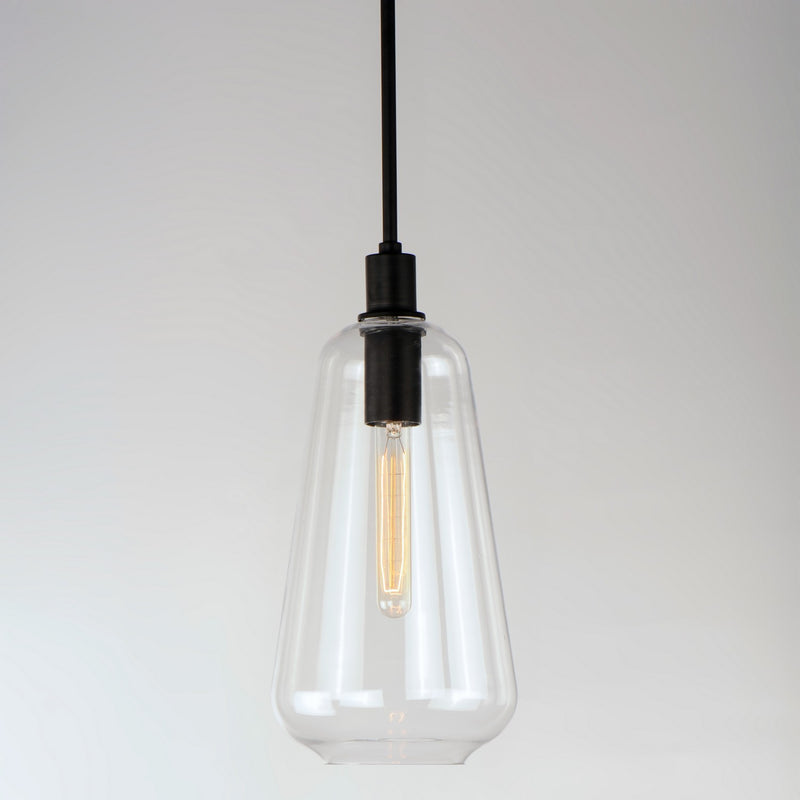 Maxim 11114CLBK One Light Pendant, Black