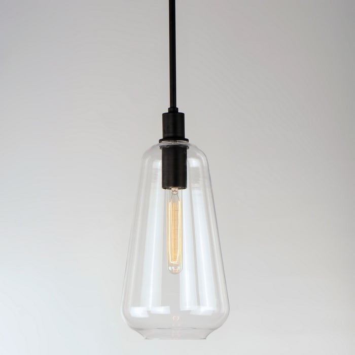 Maxim 11114CLBK One Light Pendant, Black