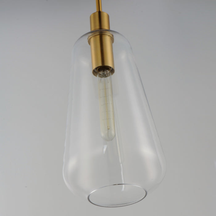 Maxim 11114CLSBR One Light Pendant, Satin Brass