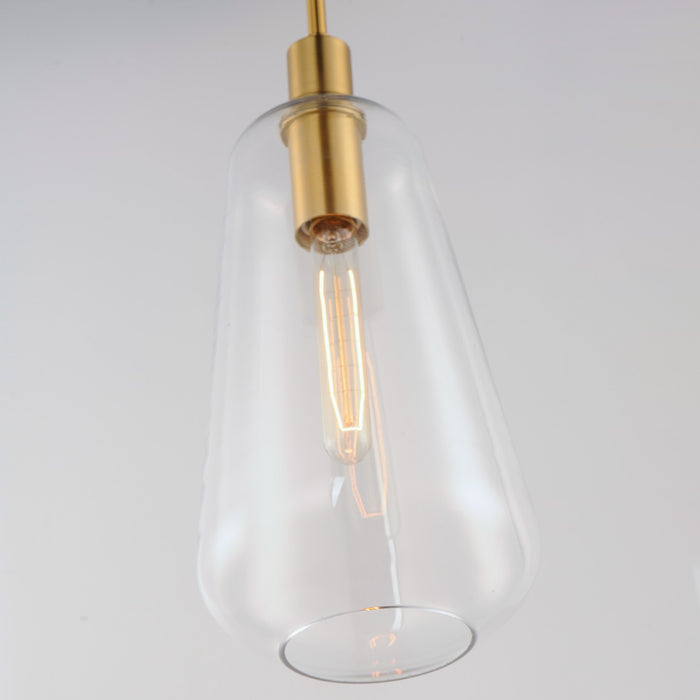 Maxim 11114CLSBR One Light Pendant, Satin Brass